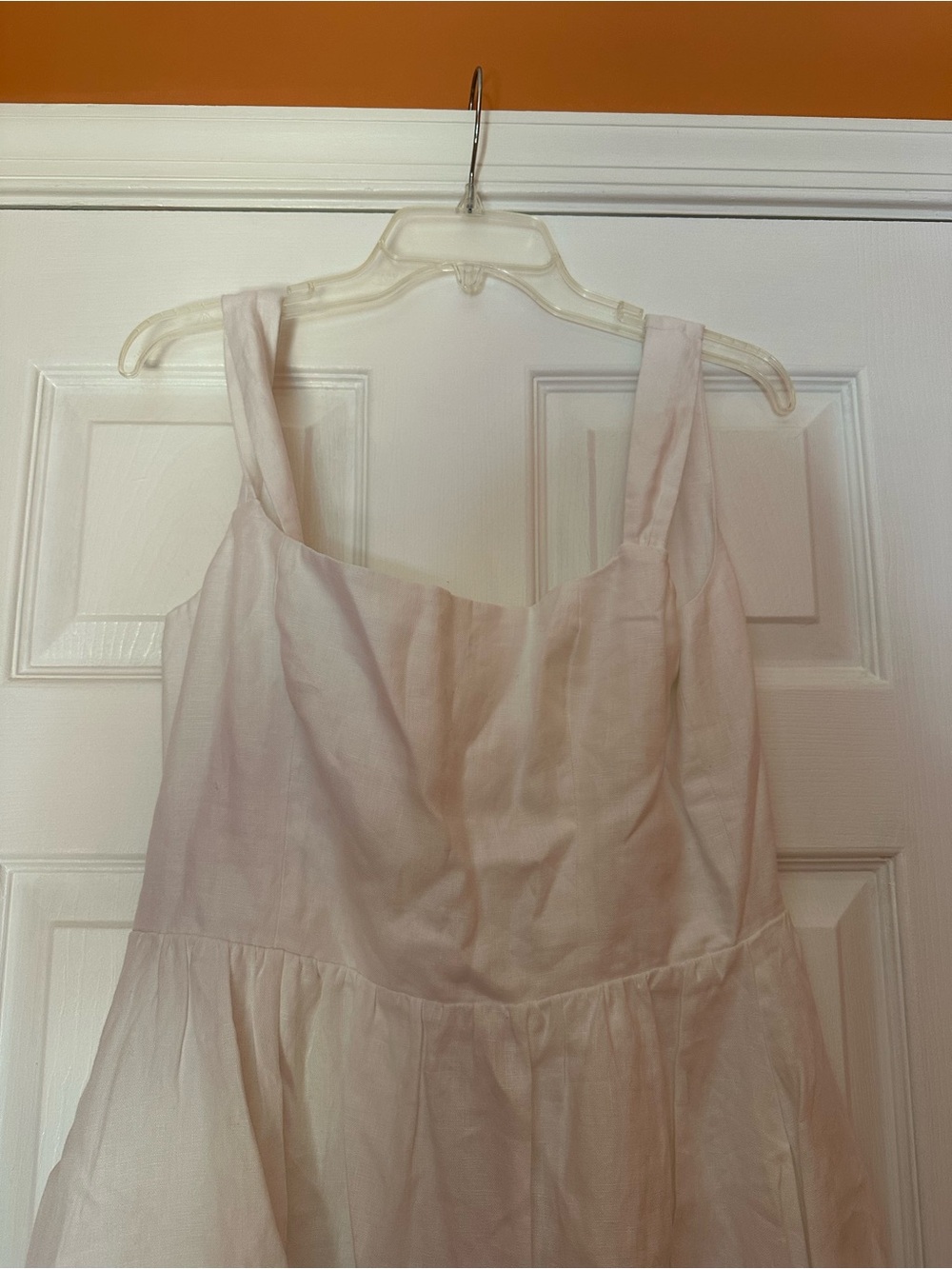 Reformation bucatini linen white midi dress size 8 NWT - Picture 5 of 8